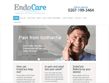 Tablet Screenshot of endocare.co.uk